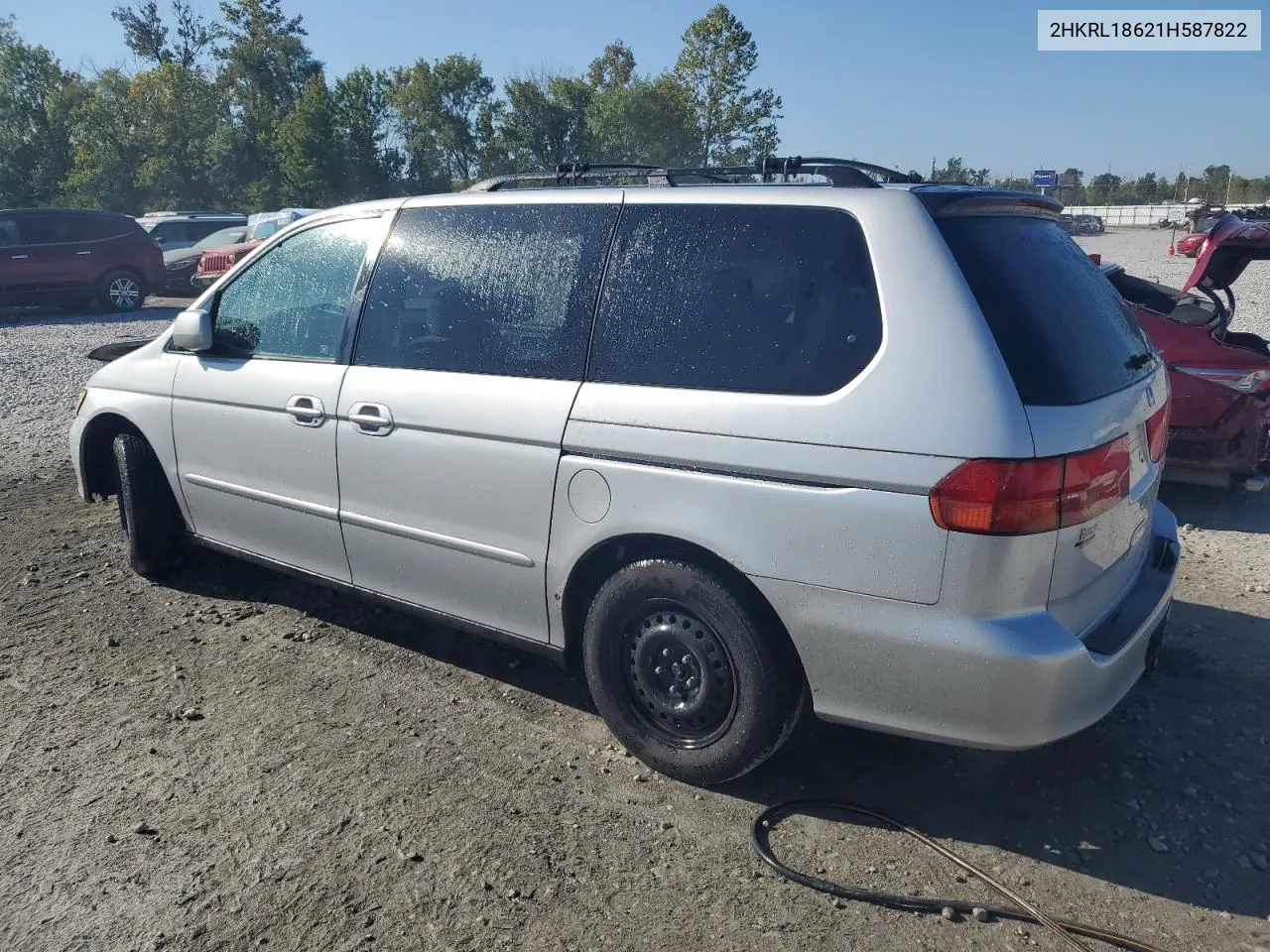 2001 Honda Odyssey Ex VIN: 2HKRL18621H587822 Lot: 71828974