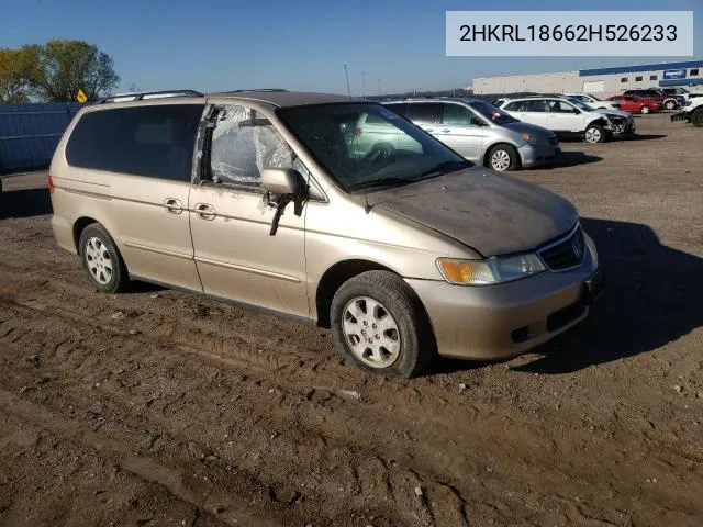 2HKRL18662H526233 2002 Honda Odyssey Ex