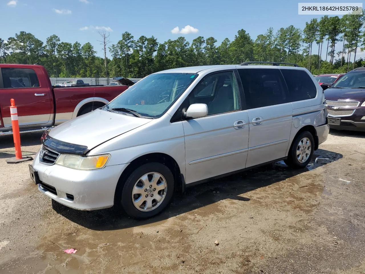 2002 Honda Odyssey Ex VIN: 2HKRL18642H525789 Lot: 66017154