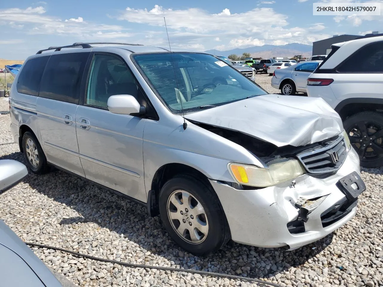 2002 Honda Odyssey Exl VIN: 2HKRL18042H579007 Lot: 67357694