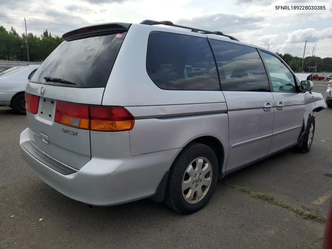 2002 Honda Odyssey Exl VIN: 5FNRL18922B030385 Lot: 68363574