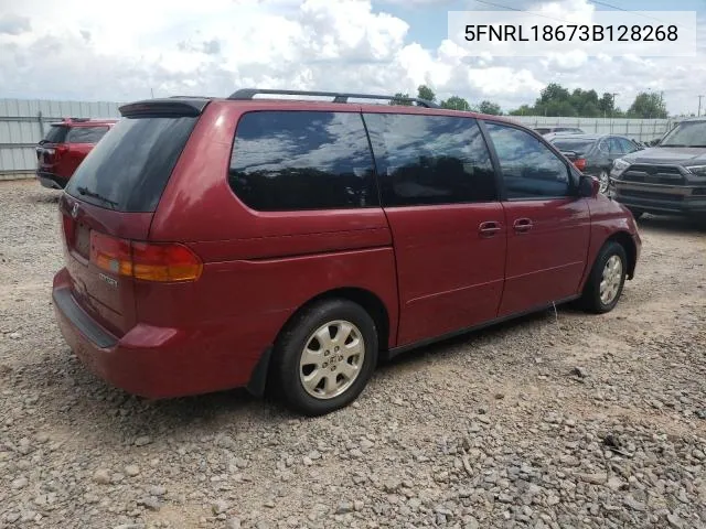 2003 Honda Odyssey Ex VIN: 5FNRL18673B128268 Lot: 43725924