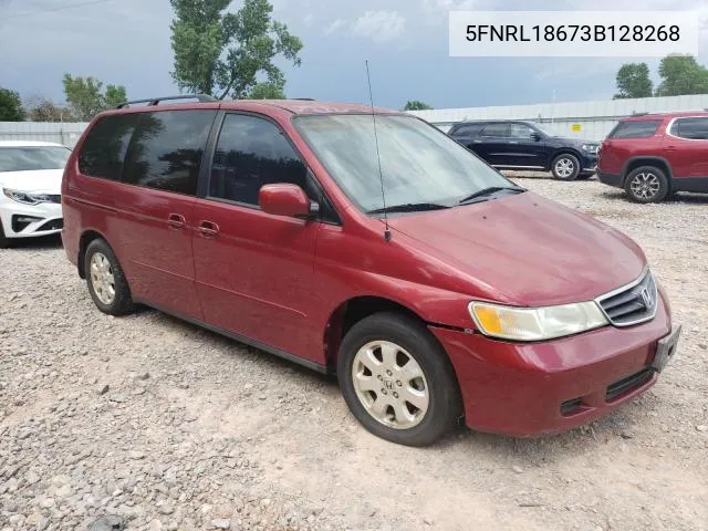 5FNRL18673B128268 2003 Honda Odyssey Ex