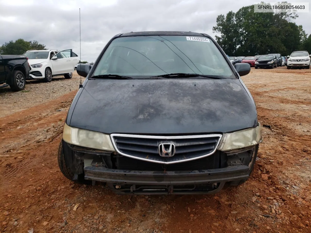 2003 Honda Odyssey Ex VIN: 5FNRL18683B054603 Lot: 71445354