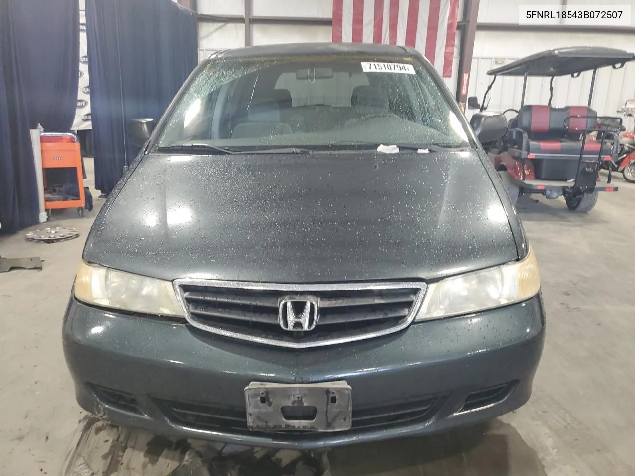 2003 Honda Odyssey Lx VIN: 5FNRL18543B072507 Lot: 71510794