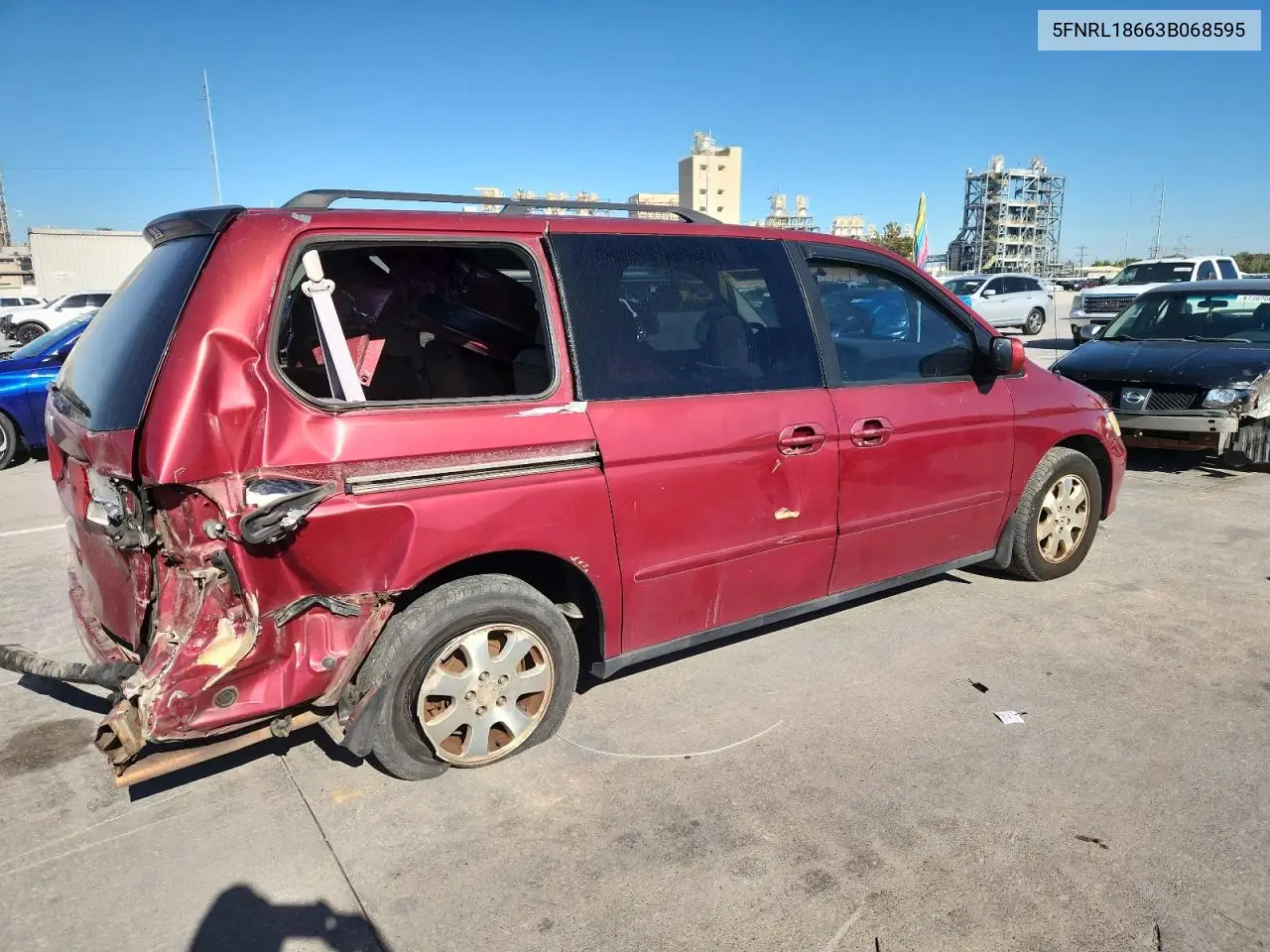5FNRL18663B068595 2003 Honda Odyssey Ex