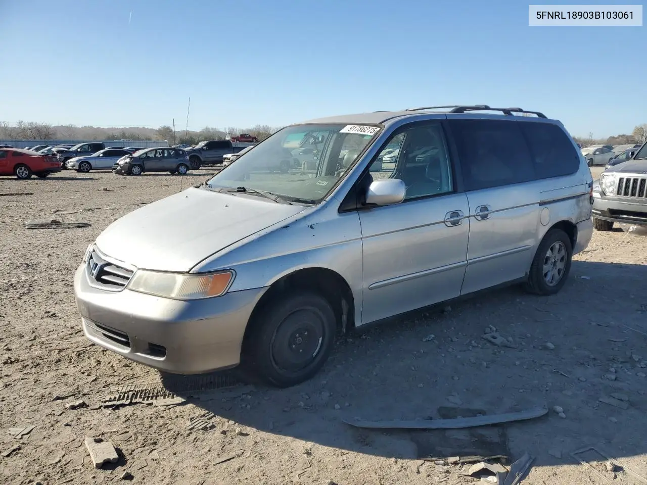 5FNRL18903B103061 2003 Honda Odyssey Exl