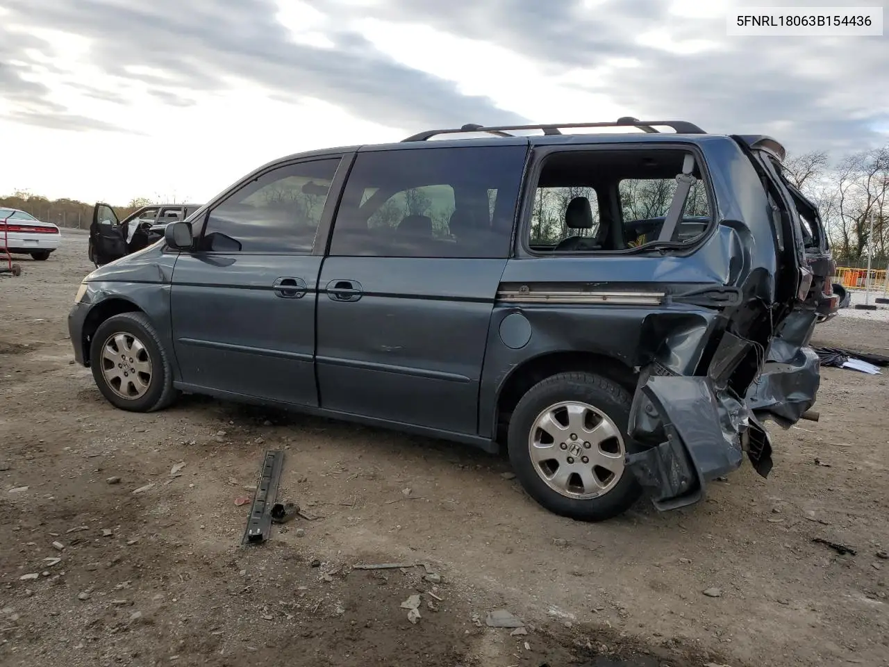 5FNRL18063B154436 2003 Honda Odyssey Exl