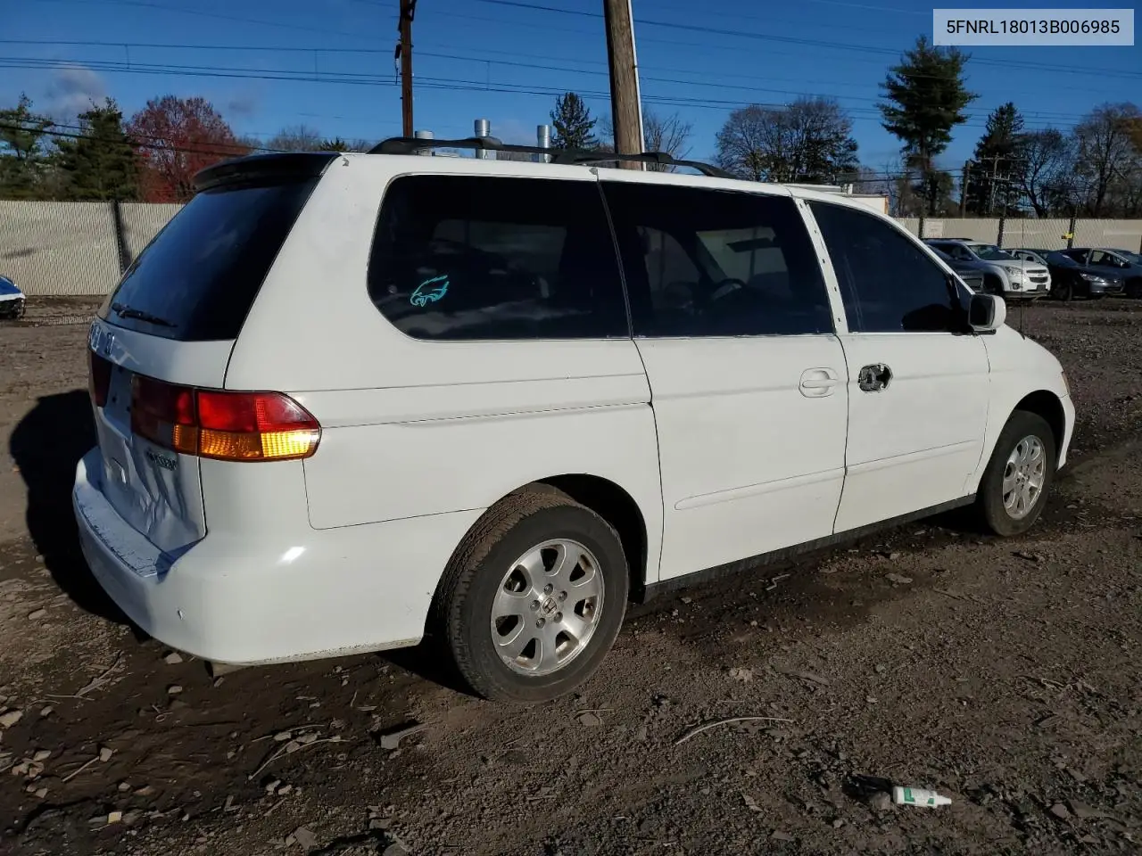 5FNRL18013B006985 2003 Honda Odyssey Exl