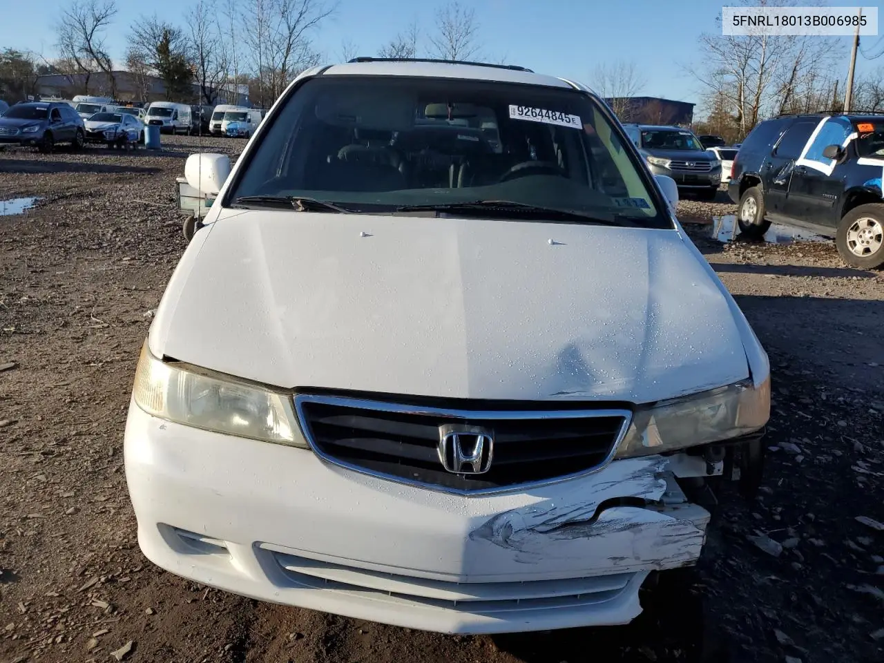 5FNRL18013B006985 2003 Honda Odyssey Exl