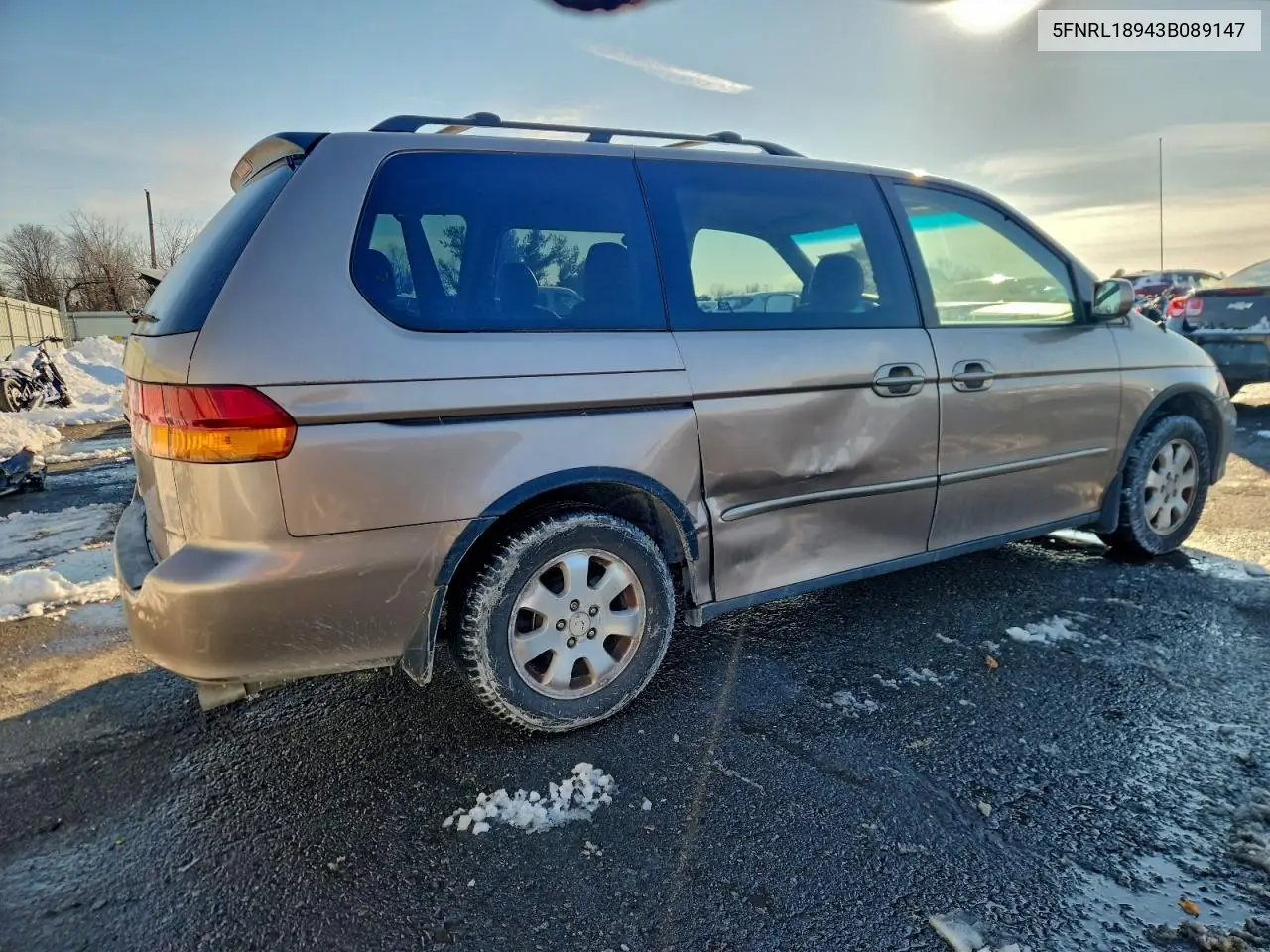 5FNRL18943B089147 2003 Honda Odyssey Exl