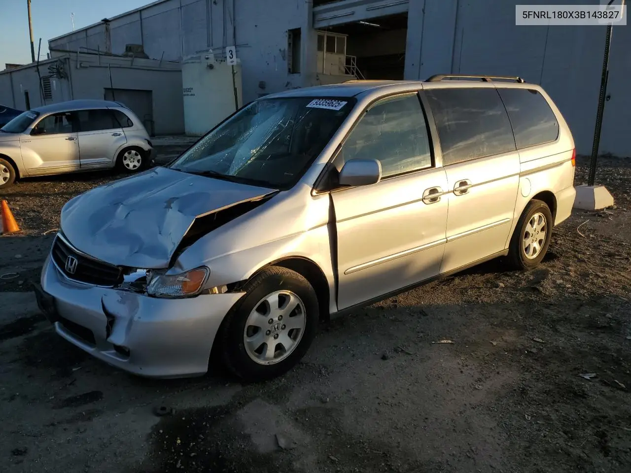 5FNRL180X3B143827 2003 Honda Odyssey Exl