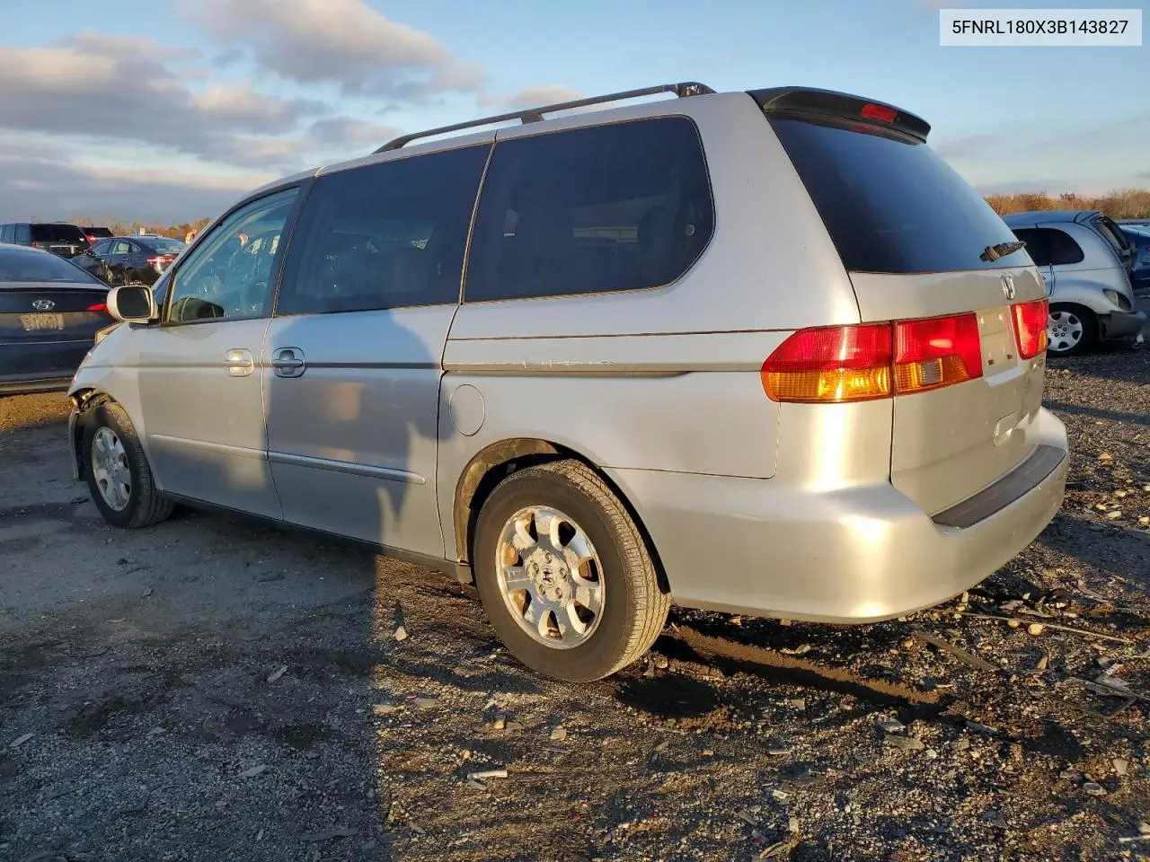5FNRL180X3B143827 2003 Honda Odyssey Exl