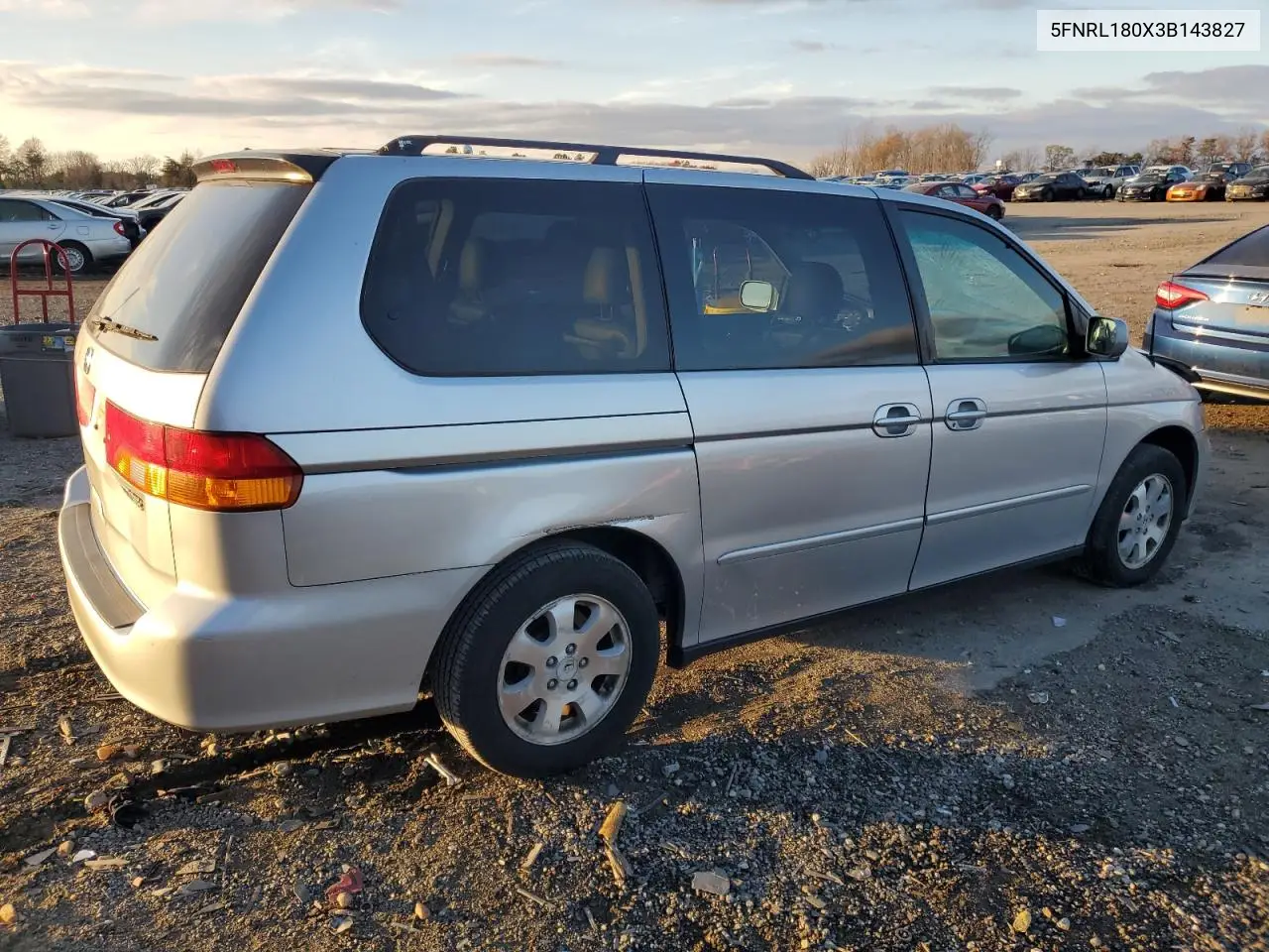 5FNRL180X3B143827 2003 Honda Odyssey Exl