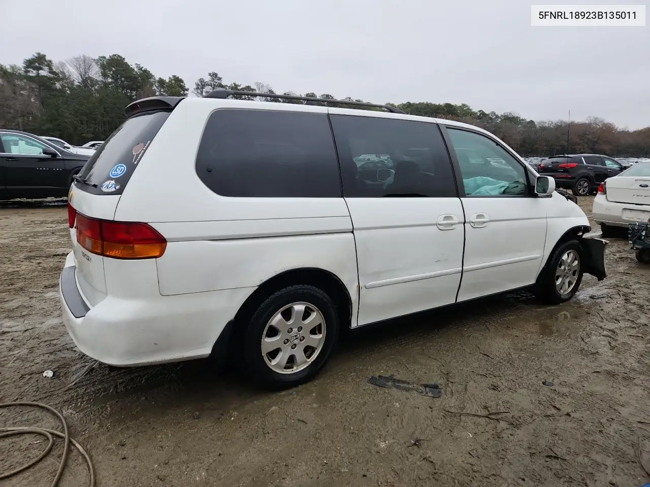 5FNRL18923B135011 2003 Honda Odyssey Exl