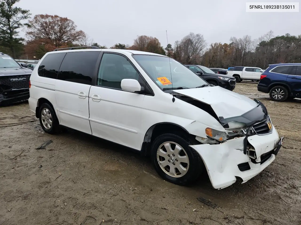 5FNRL18923B135011 2003 Honda Odyssey Exl