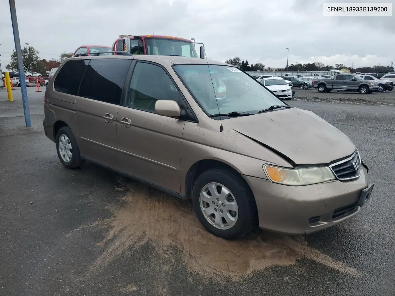 5FNRL18933B139200 2003 Honda Odyssey Exl