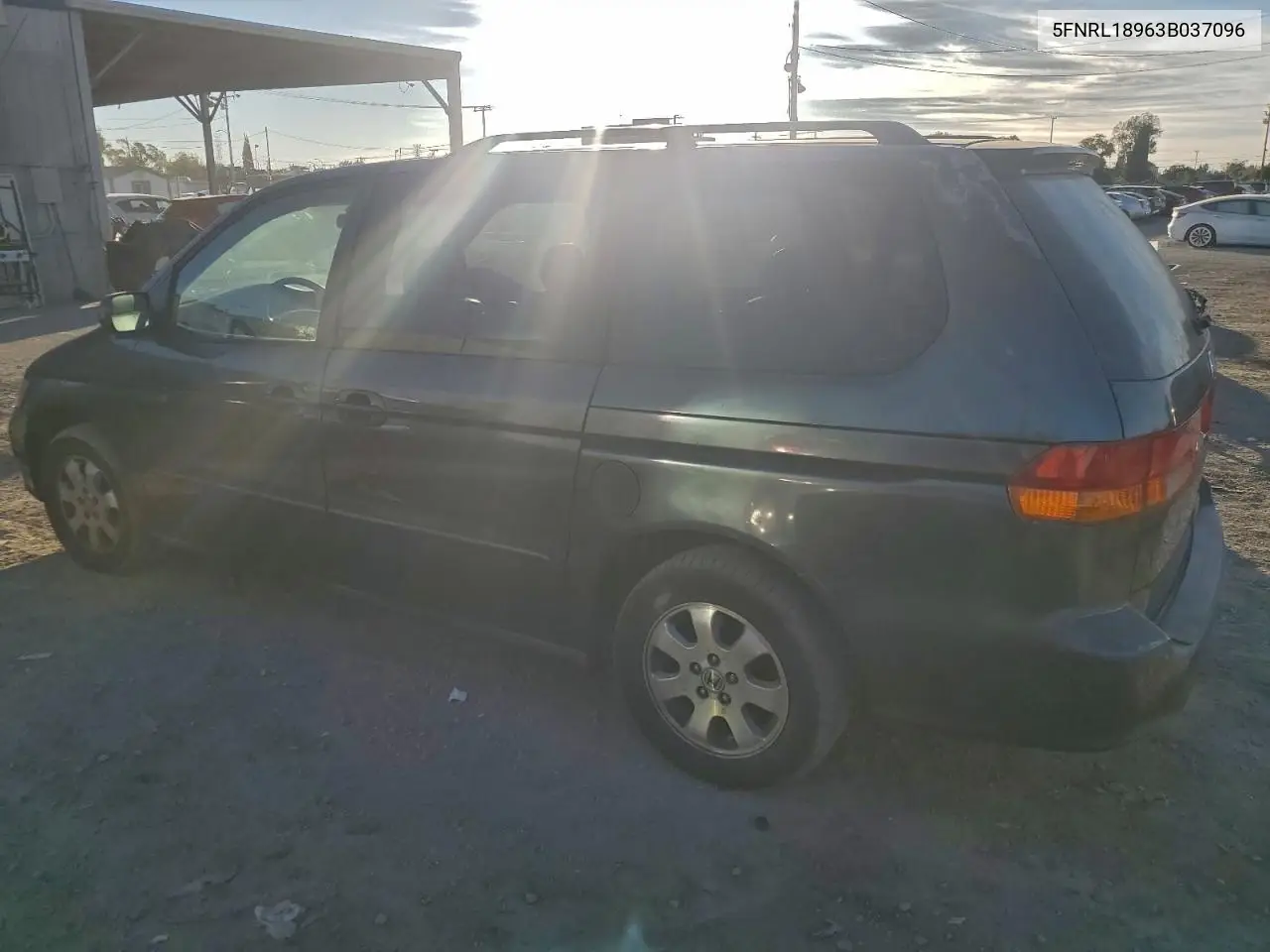 5FNRL18963B037096 2003 Honda Odyssey Exl