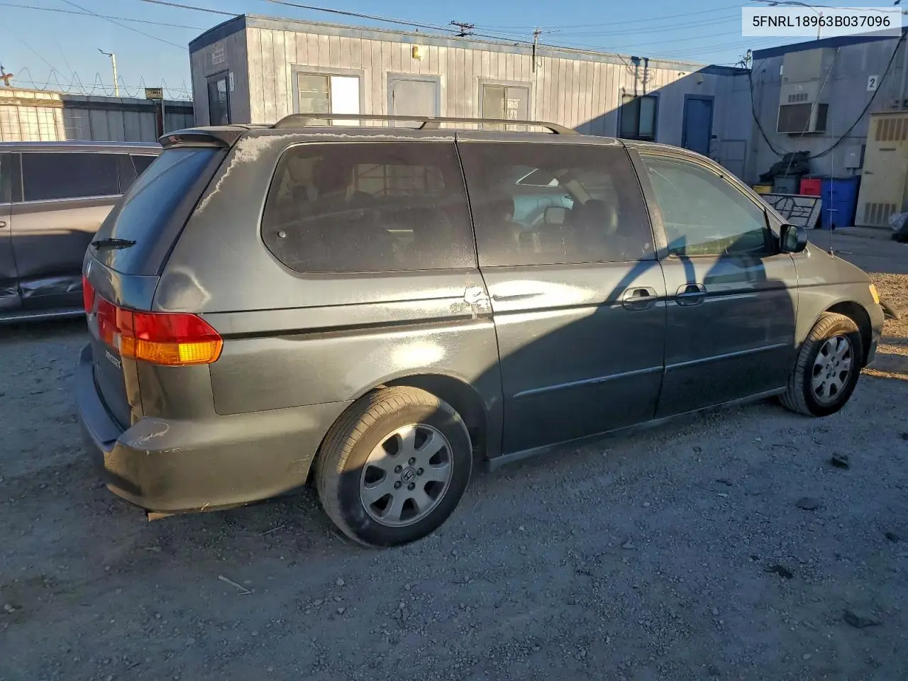 5FNRL18963B037096 2003 Honda Odyssey Exl