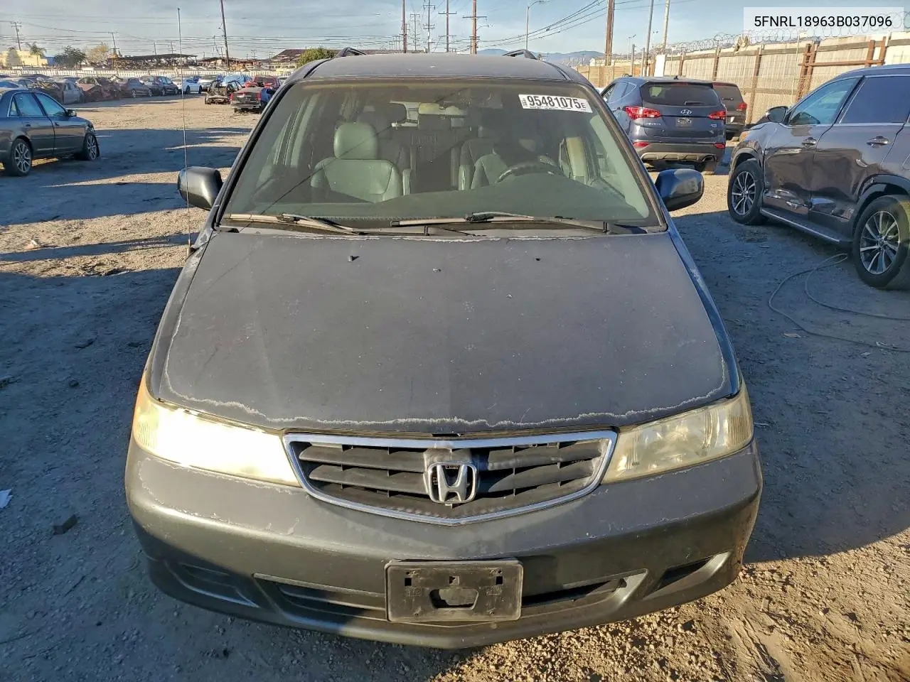 5FNRL18963B037096 2003 Honda Odyssey Exl