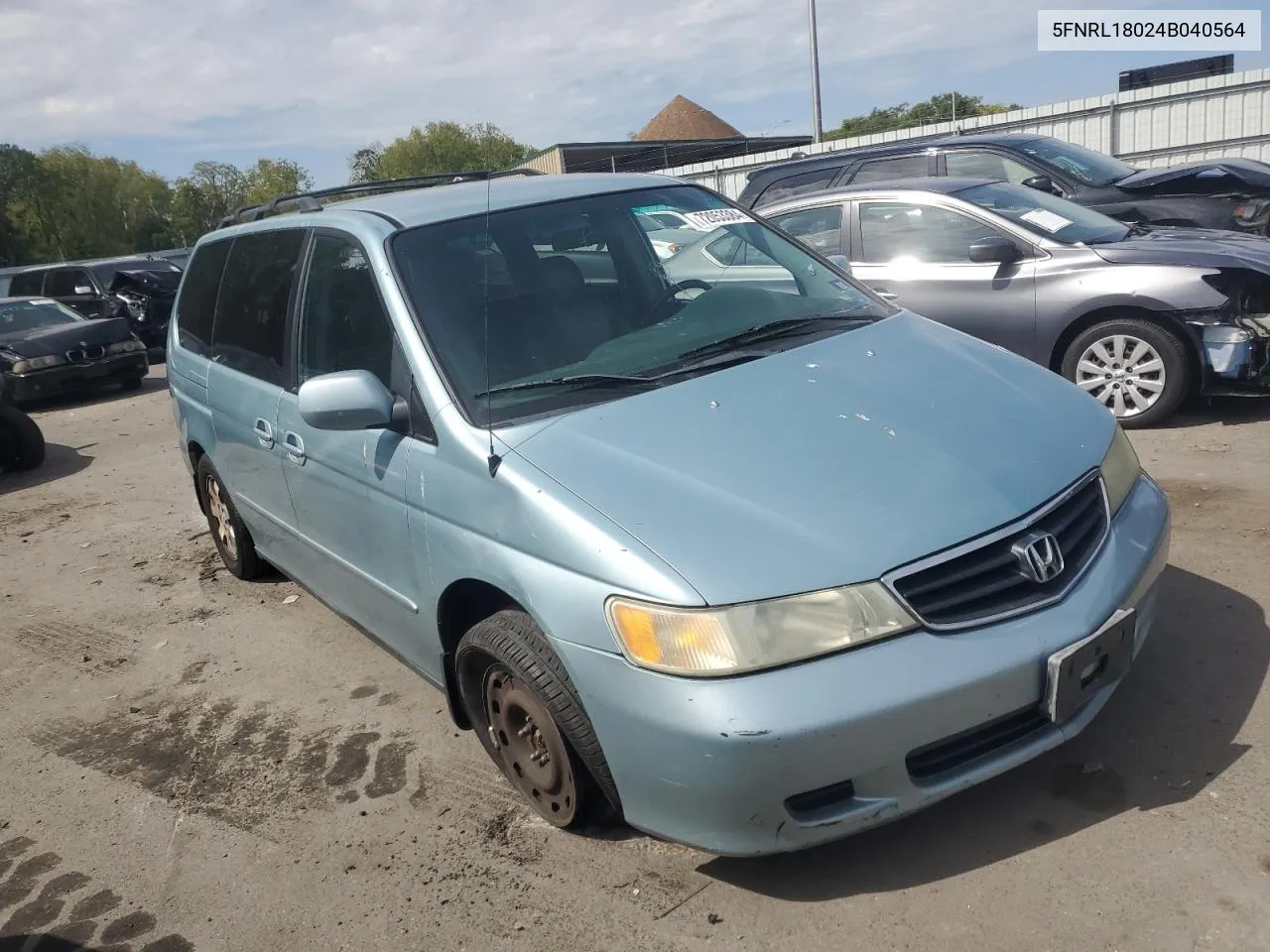 2004 Honda Odyssey Exl VIN: 5FNRL18024B040564 Lot: 72053384