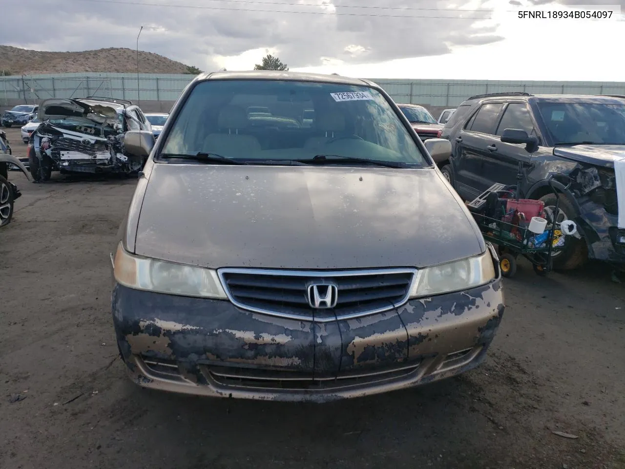 2004 Honda Odyssey Exl VIN: 5FNRL18934B054097 Lot: 72567934