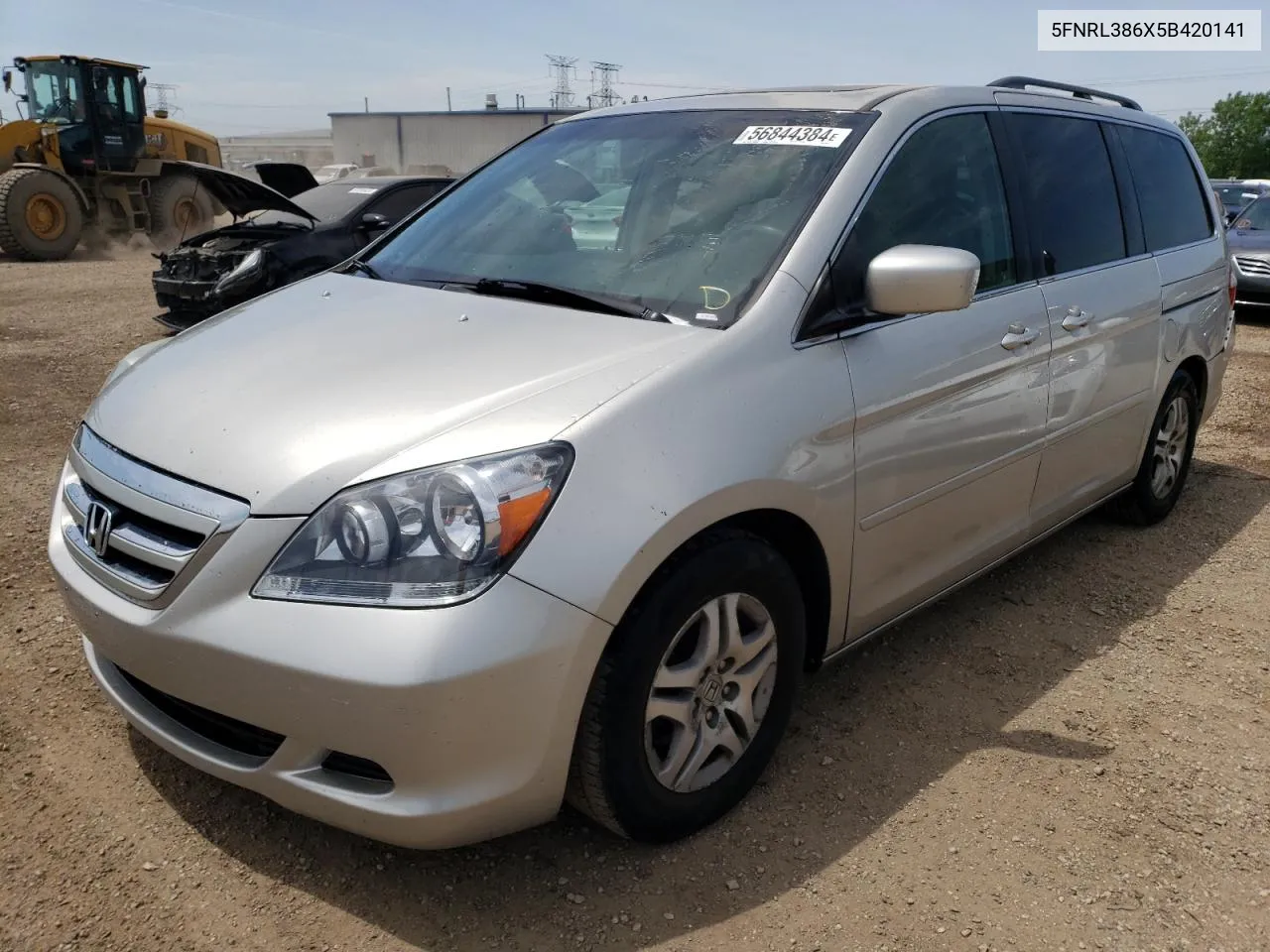 2005 Honda Odyssey Exl VIN: 5FNRL386X5B420141 Lot: 56844384