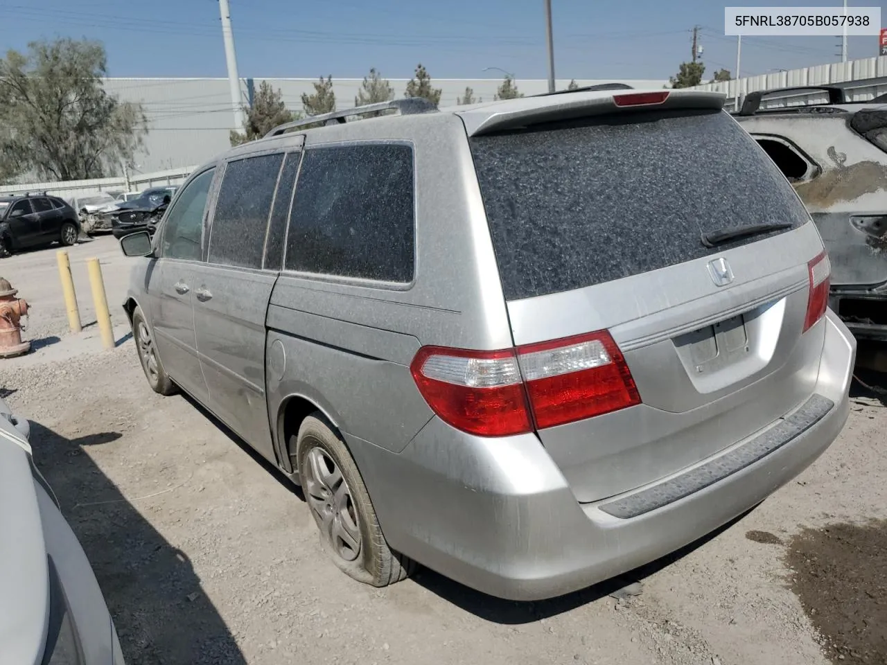 2005 Honda Odyssey Exl VIN: 5FNRL38705B057938 Lot: 62642204