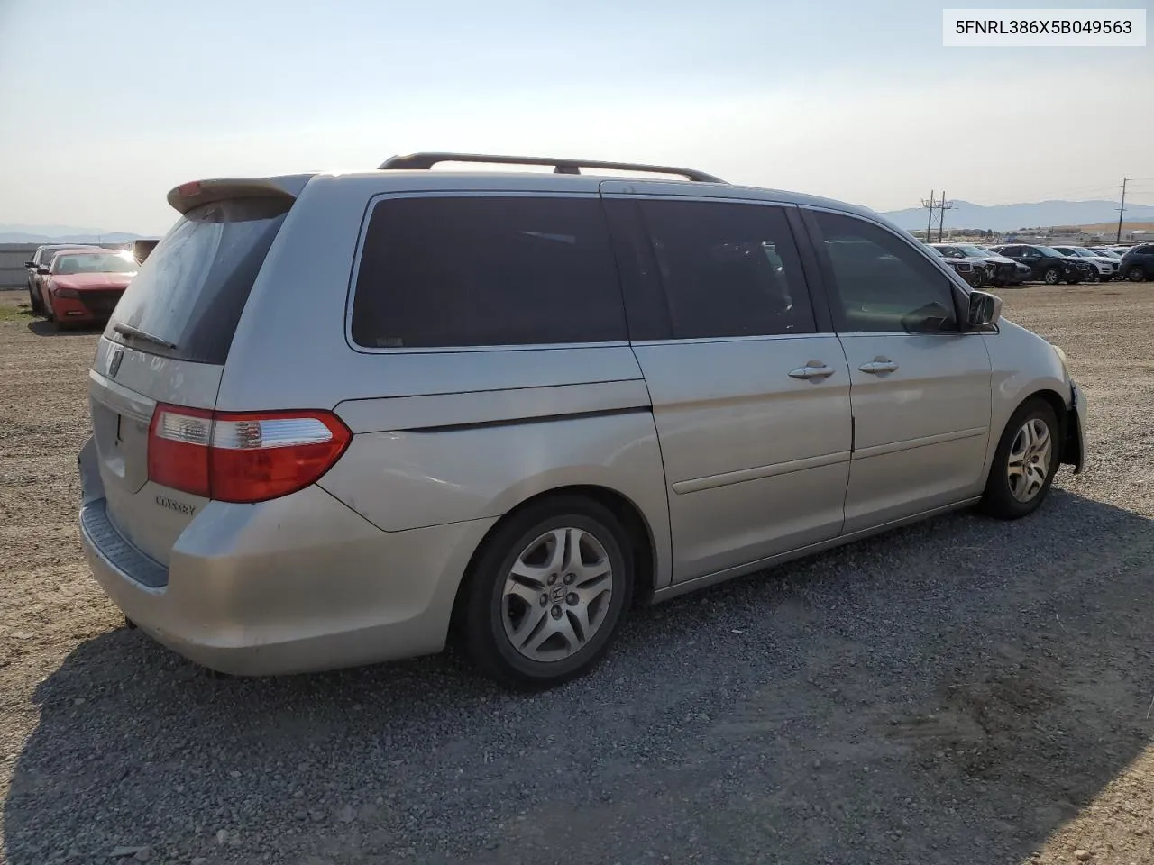 2005 Honda Odyssey Exl VIN: 5FNRL386X5B049563 Lot: 66248234