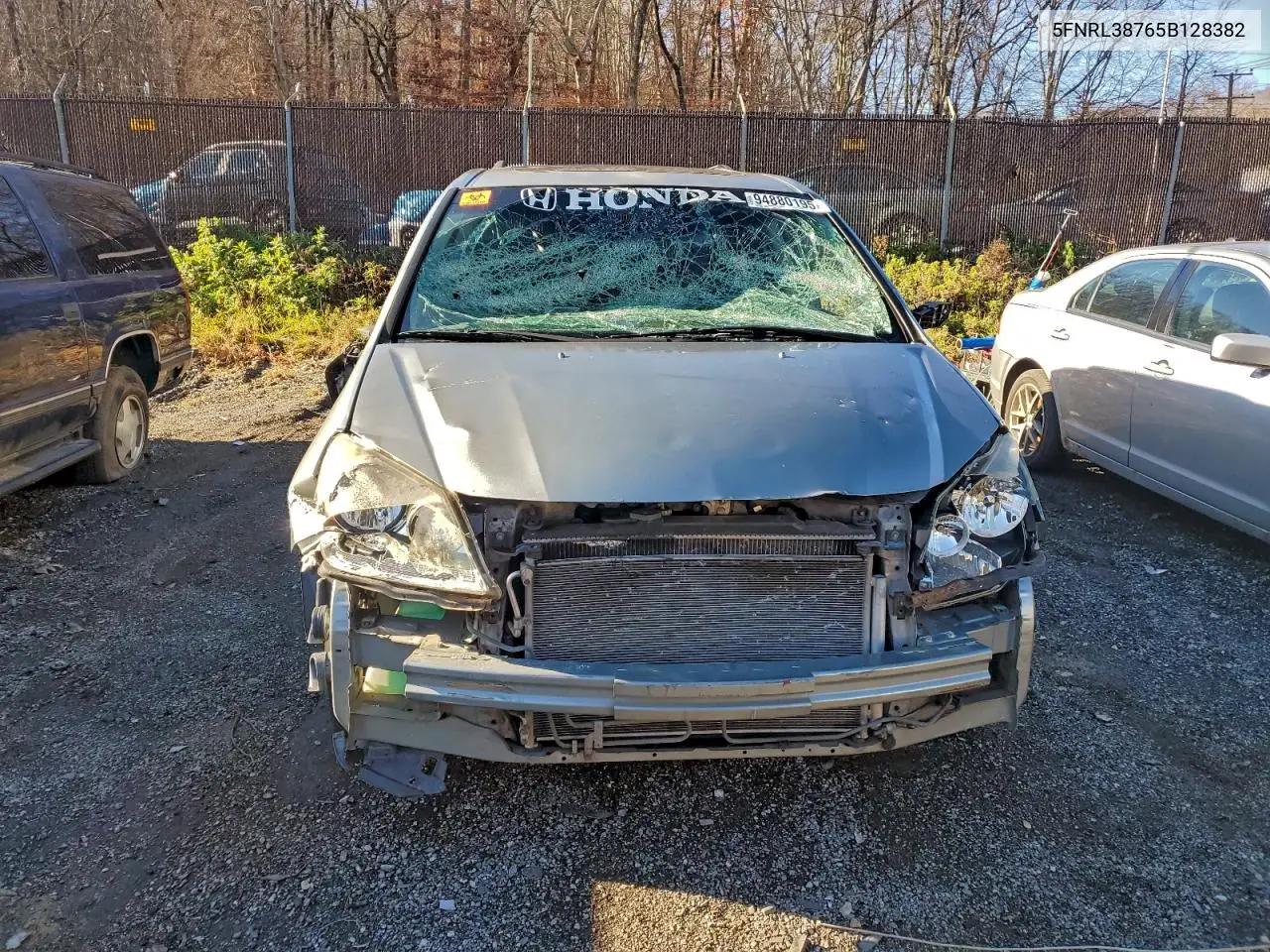 5FNRL38765B128382 2005 Honda Odyssey Exl