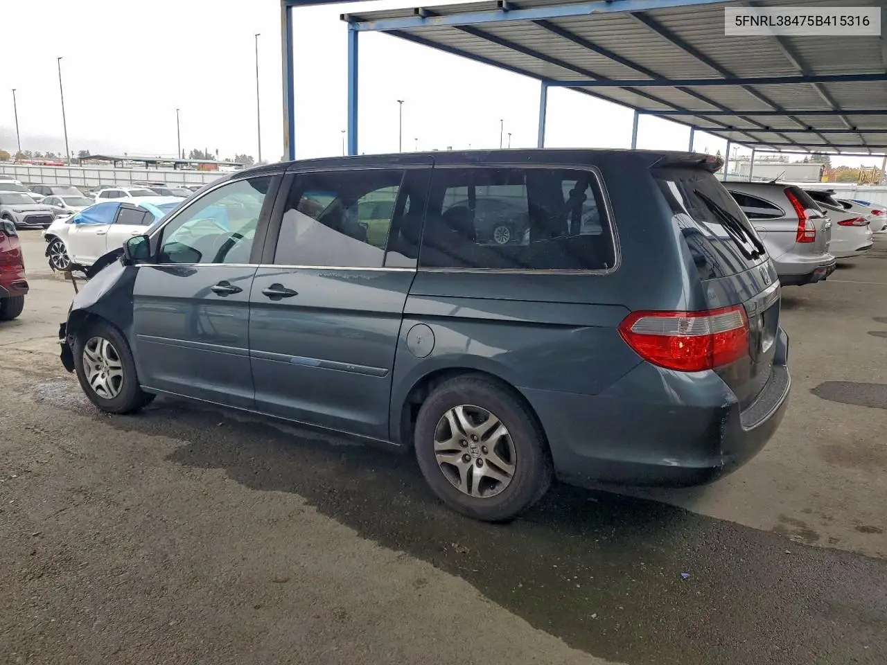 5FNRL38475B415316 2005 Honda Odyssey Ex