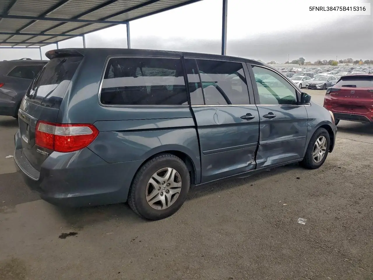 5FNRL38475B415316 2005 Honda Odyssey Ex