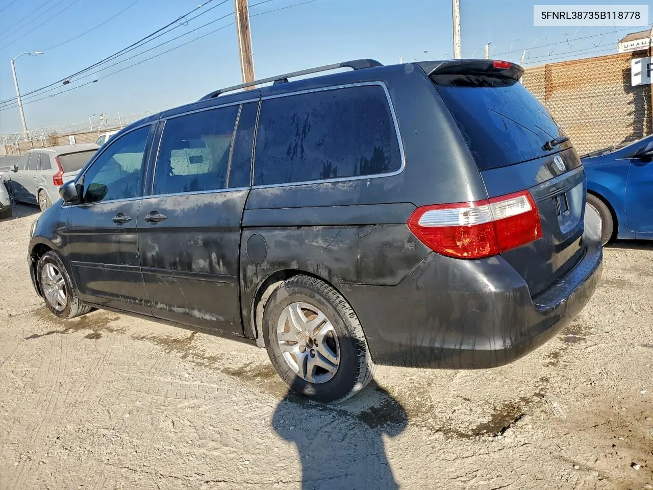 5FNRL38735B118778 2005 Honda Odyssey Exl