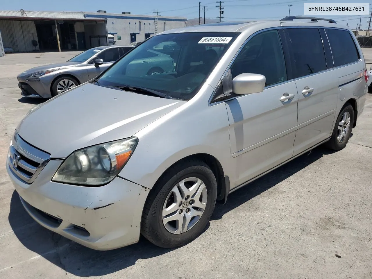 5FNRL38746B427631 2006 Honda Odyssey Exl