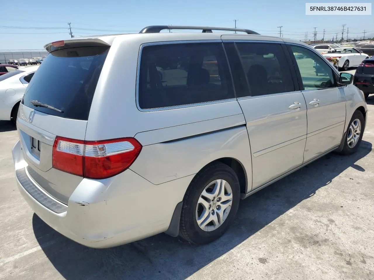 5FNRL38746B427631 2006 Honda Odyssey Exl