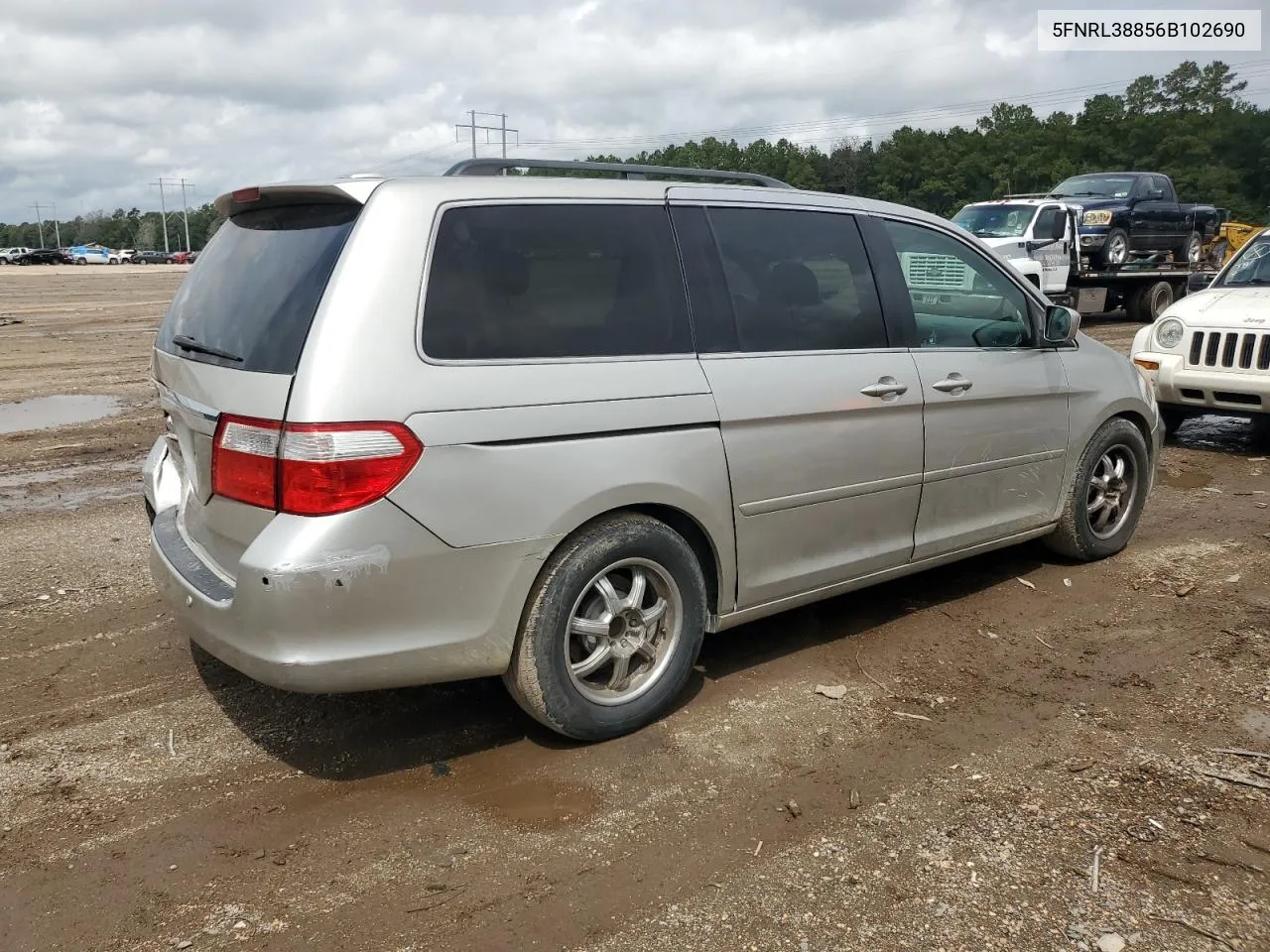 2006 Honda Odyssey Touring VIN: 5FNRL38856B102690 Lot: 69635804