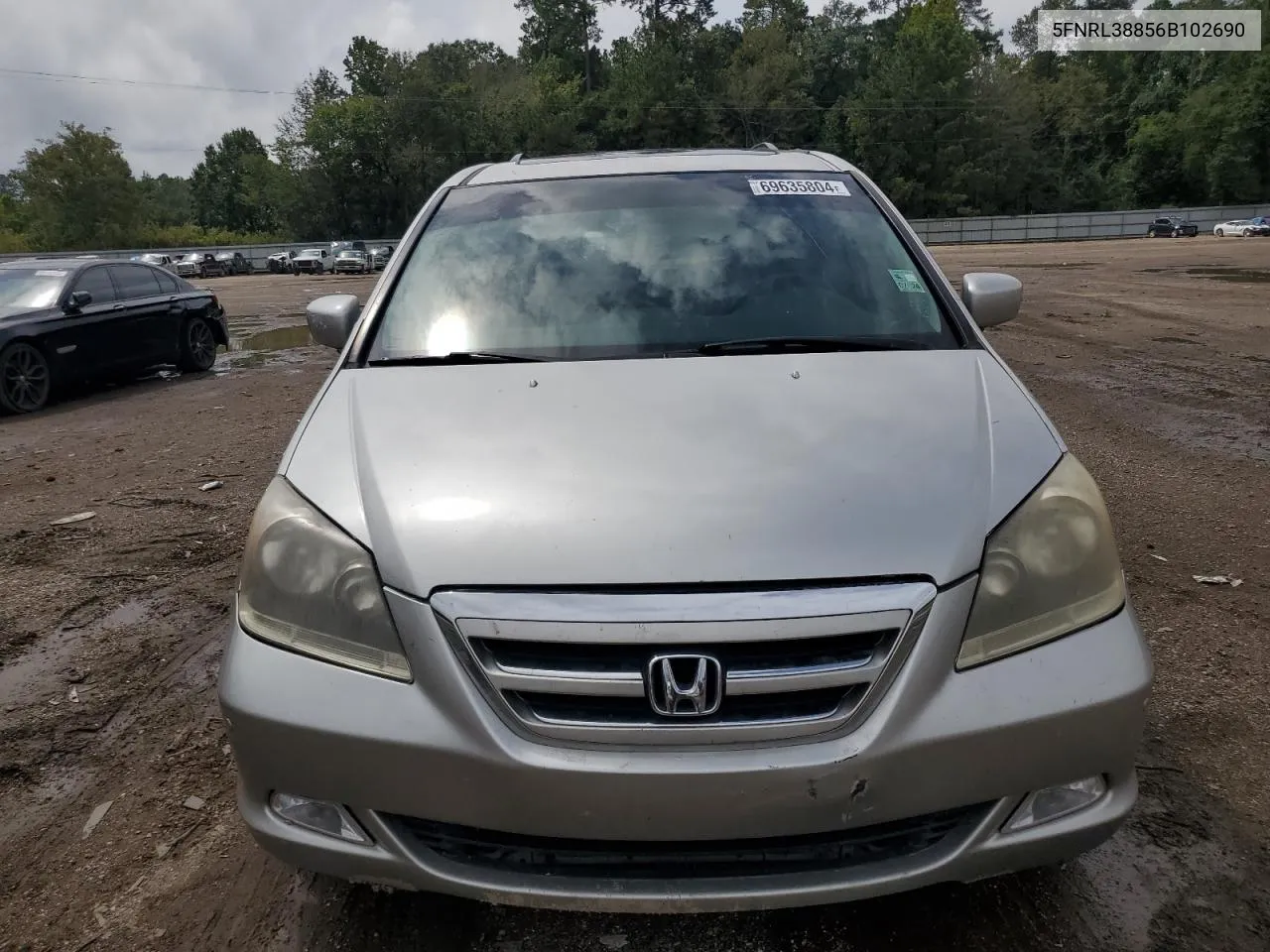 2006 Honda Odyssey Touring VIN: 5FNRL38856B102690 Lot: 69635804