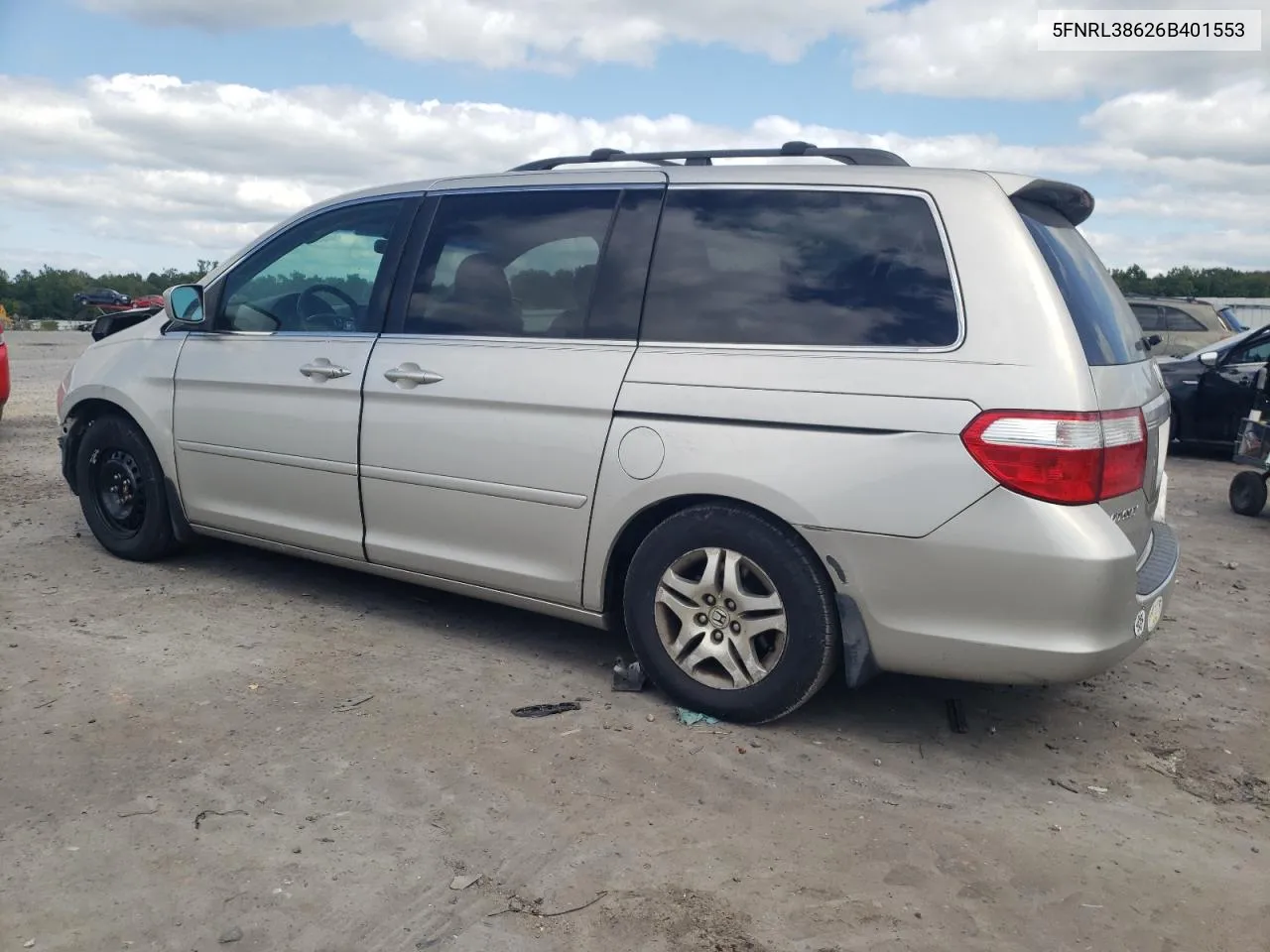 2006 Honda Odyssey Exl VIN: 5FNRL38626B401553 Lot: 70397794