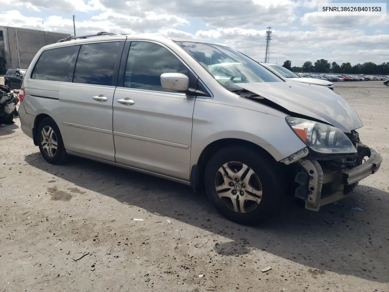 5FNRL38626B401553 2006 Honda Odyssey Exl