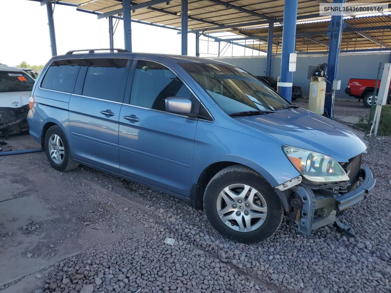 2006 Honda Odyssey Ex VIN: 5FNRL38436B086146 Lot: 71964594