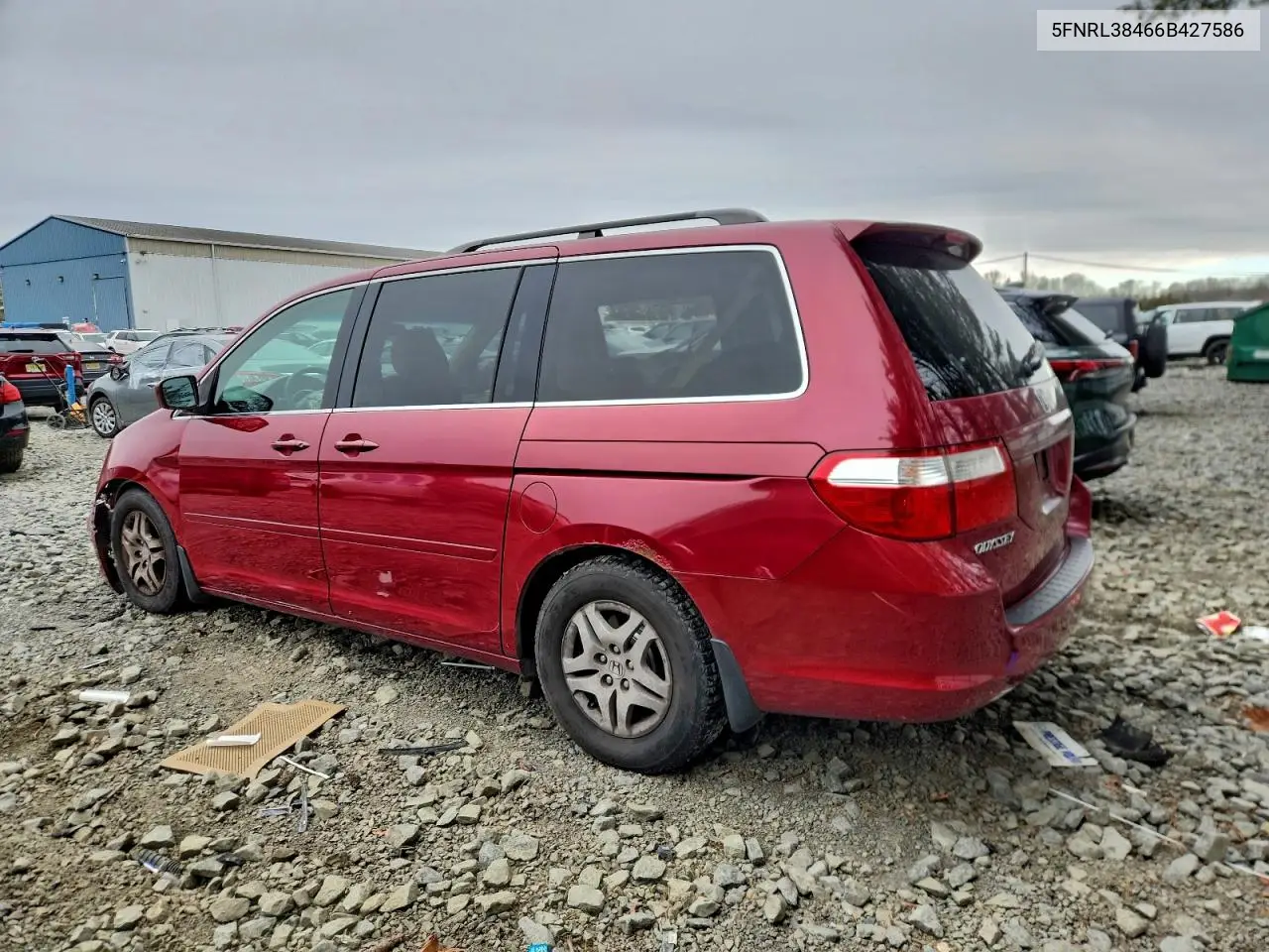 5FNRL38466B427586 2006 Honda Odyssey Ex