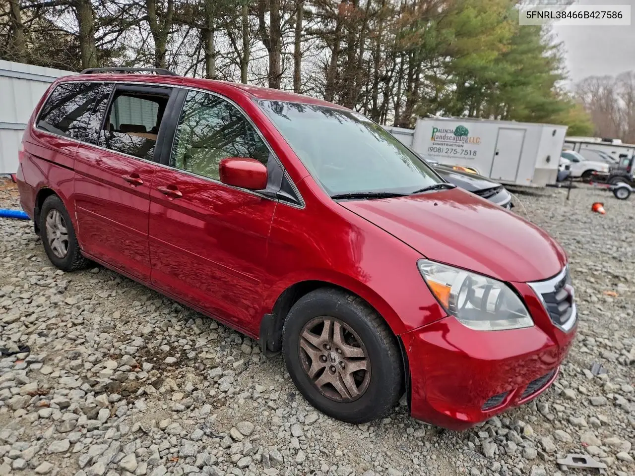 5FNRL38466B427586 2006 Honda Odyssey Ex