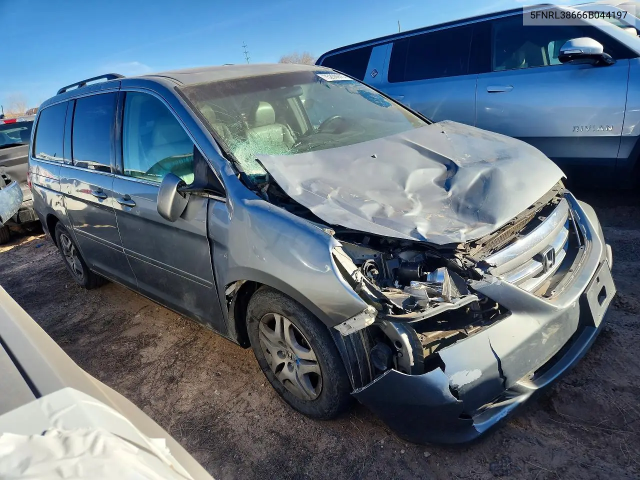 5FNRL38666B044197 2006 Honda Odyssey Exl