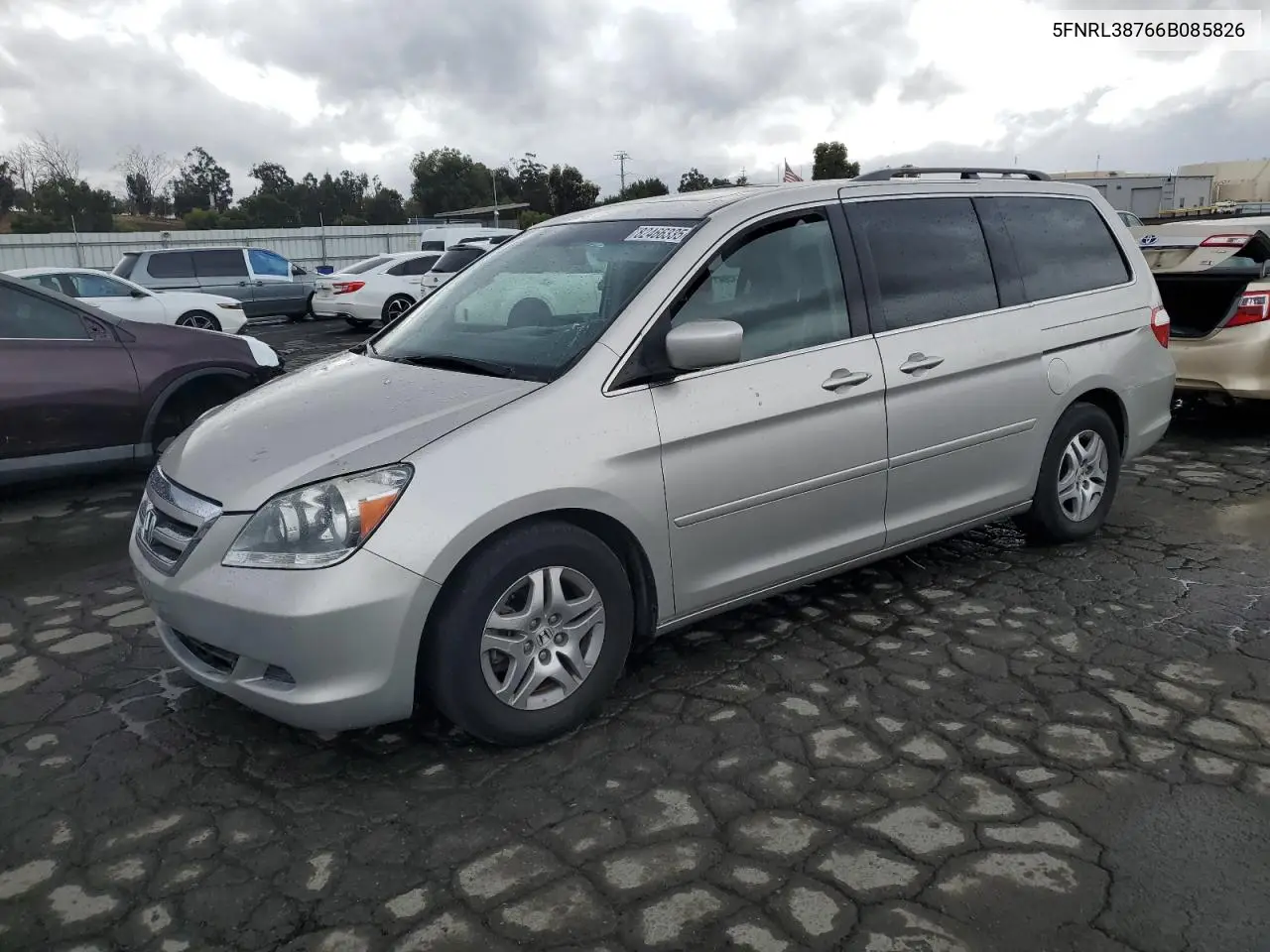 5FNRL38766B085826 2006 Honda Odyssey Exl