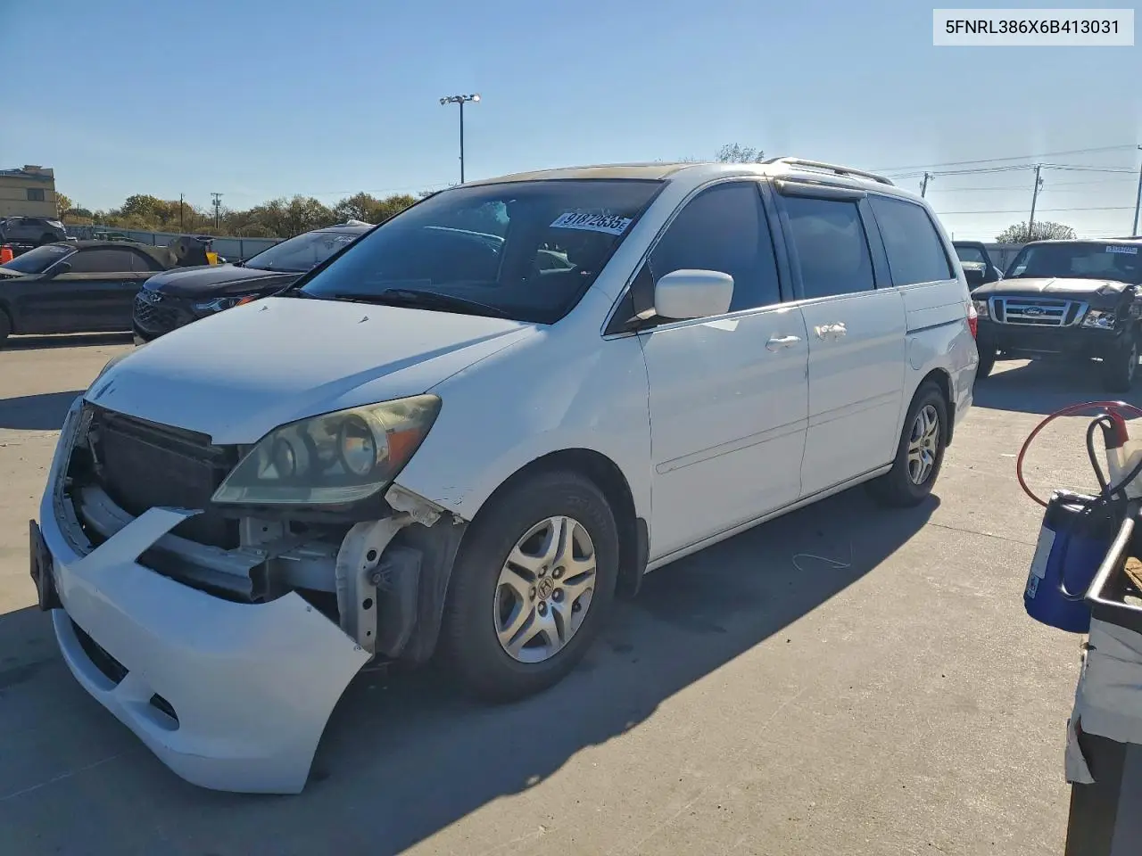 5FNRL386X6B413031 2006 Honda Odyssey Exl