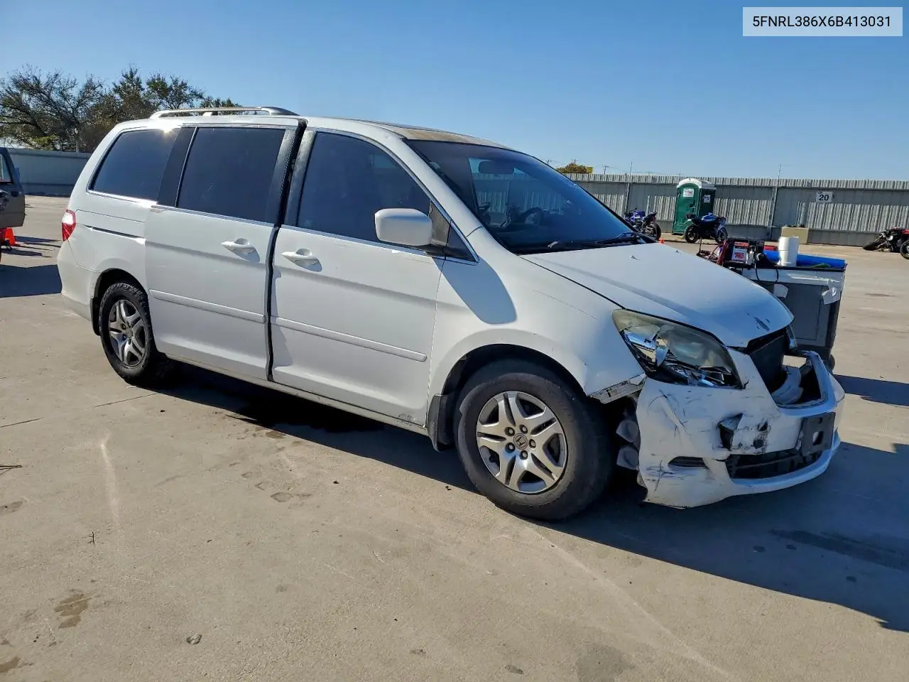 5FNRL386X6B413031 2006 Honda Odyssey Exl