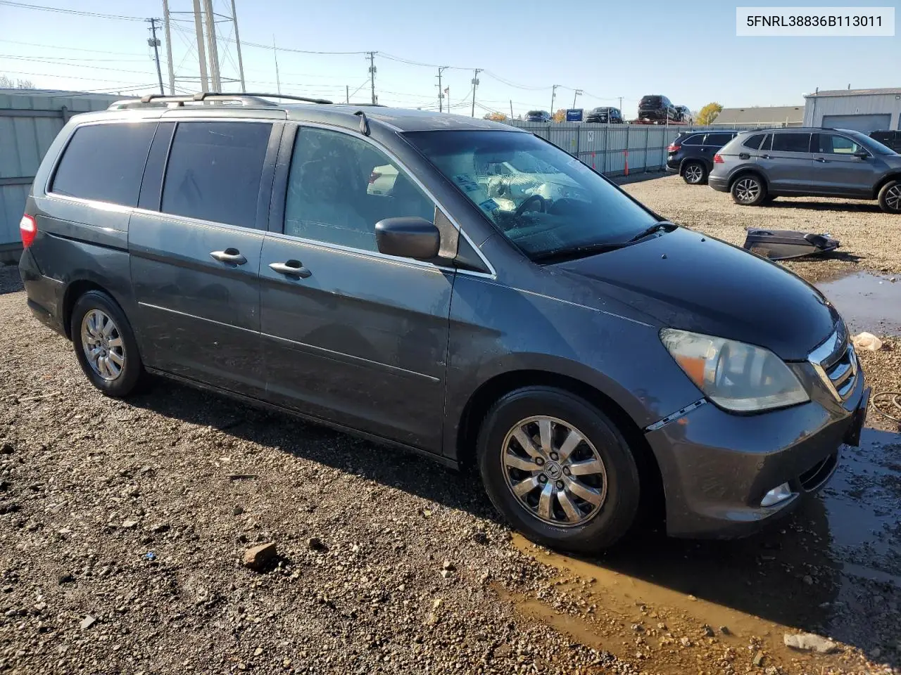 5FNRL38836B113011 2006 Honda Odyssey Touring
