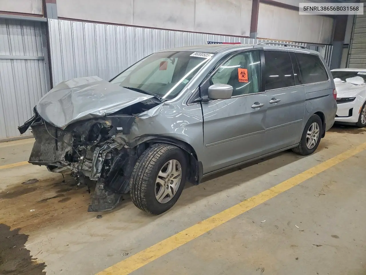 5FNRL38656B031568 2006 Honda Odyssey Exl