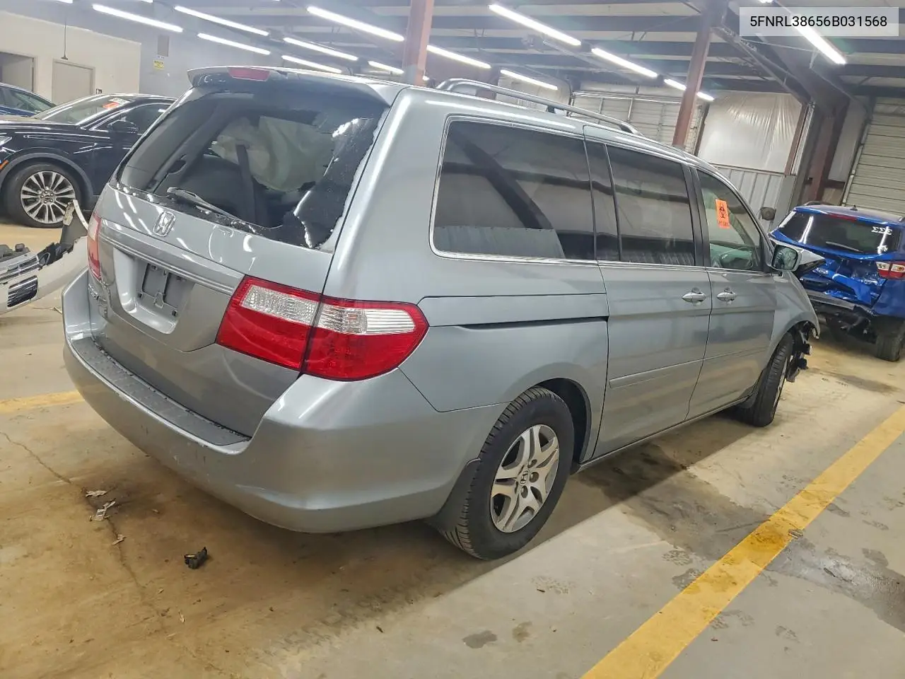 5FNRL38656B031568 2006 Honda Odyssey Exl