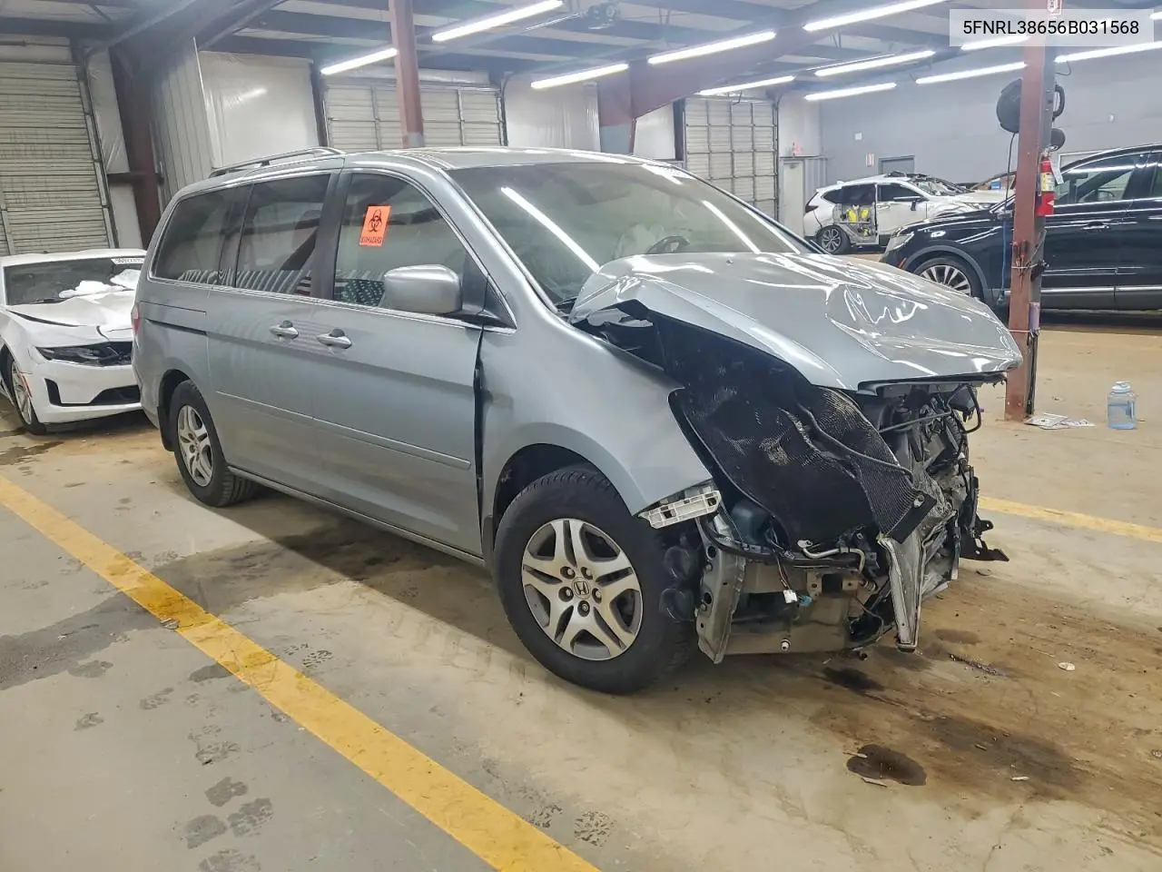 5FNRL38656B031568 2006 Honda Odyssey Exl